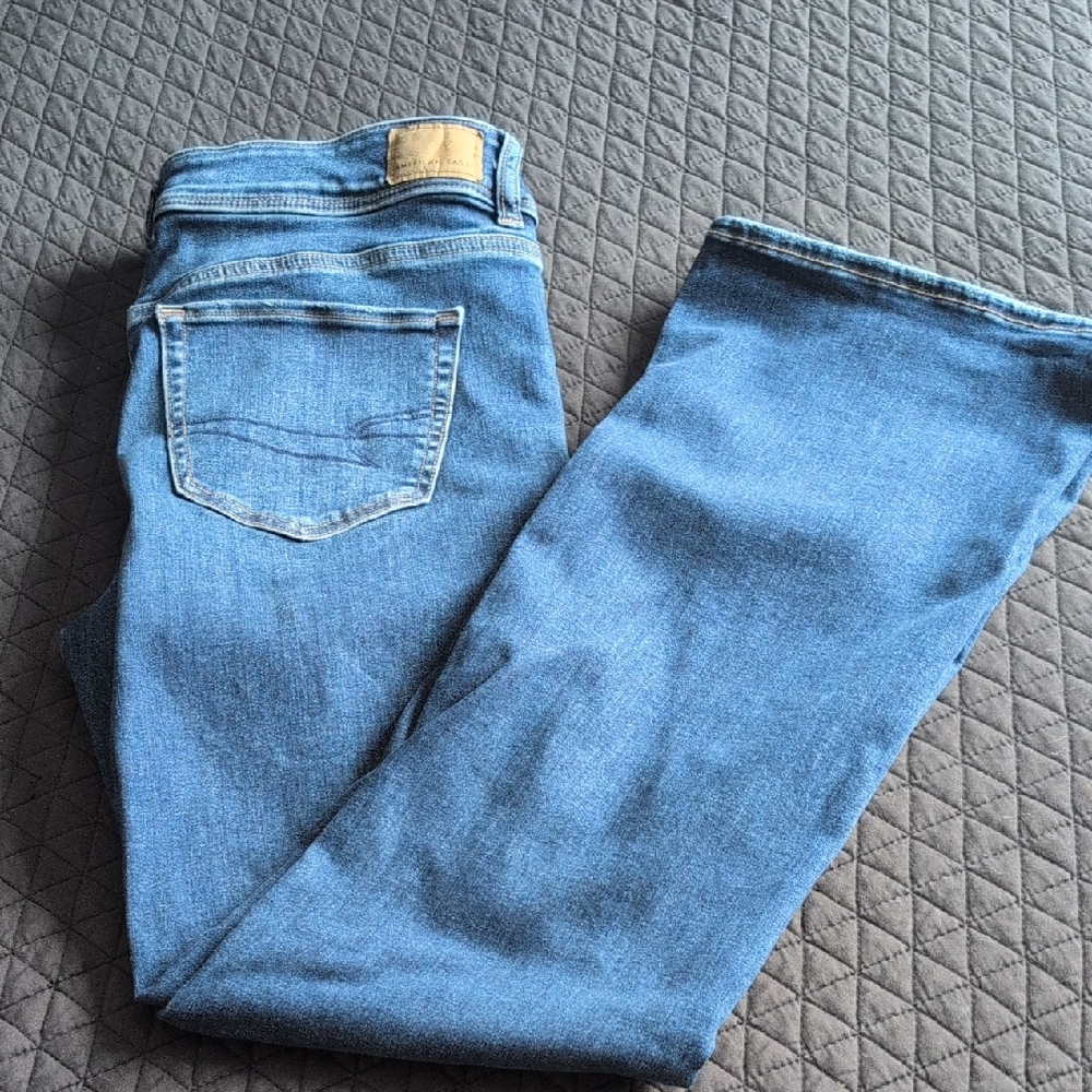American Eagle Next Level Low Rise Stretch Boot Cut Jeans